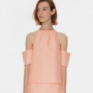C/MEO Collective Perfect Lie Top in Peach/Pink